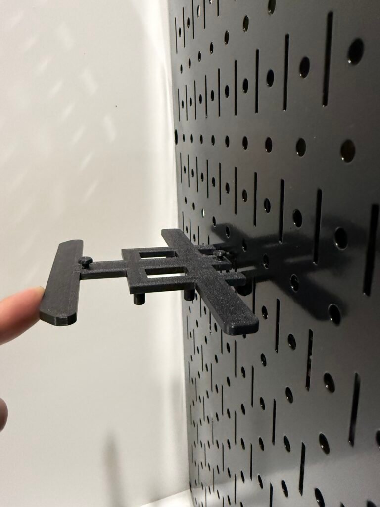 Wall Control Metal Pegboard Mount Install Instructions Installation of a mount to a metal Wall Control Peg Board.